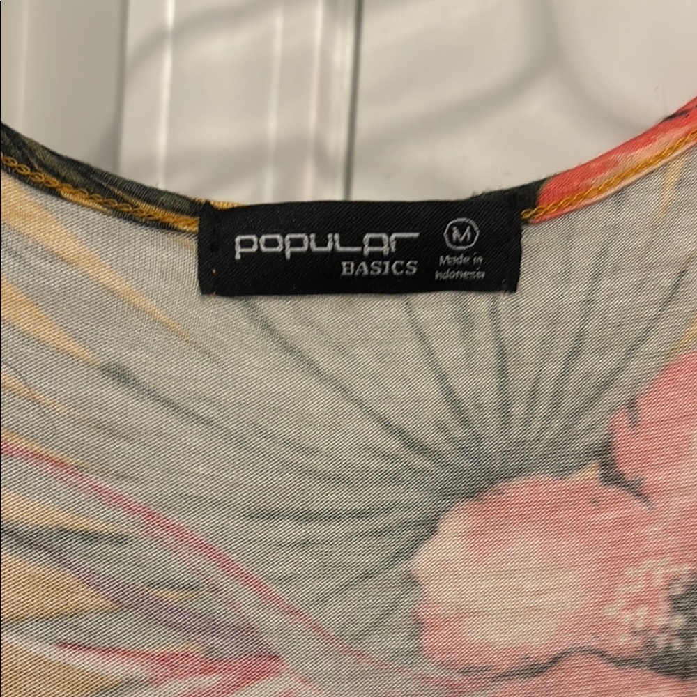 Popular Basics Tropical Floral wrap Maxi Dress - Picture 2 of 7